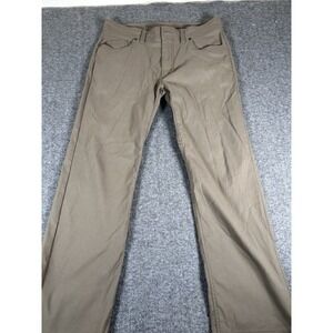 Prana Pants Mens 34x29‎ Tan Straight Stretch Slim Fit Pant Hiking Outdoors